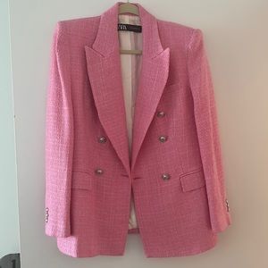 Zara blazer - gorgeous pink tweed
